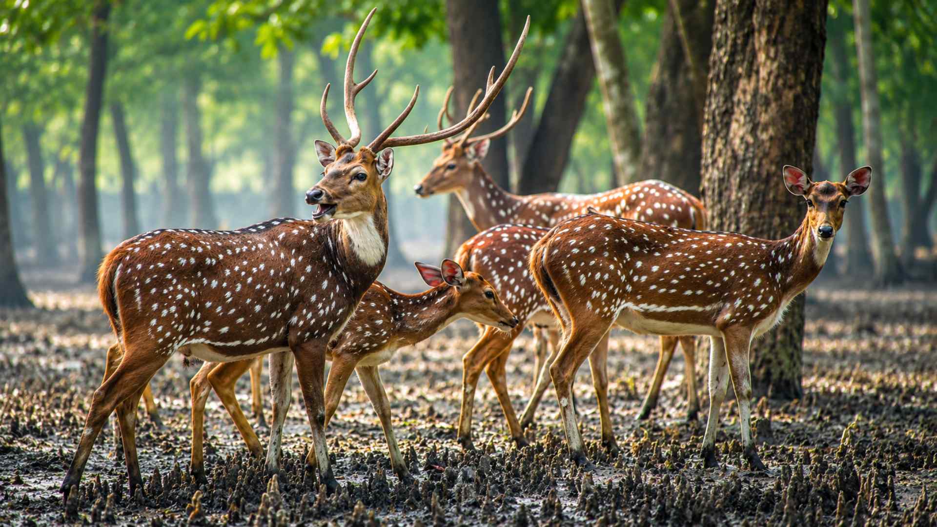 Spotted Deer in Sundarbans